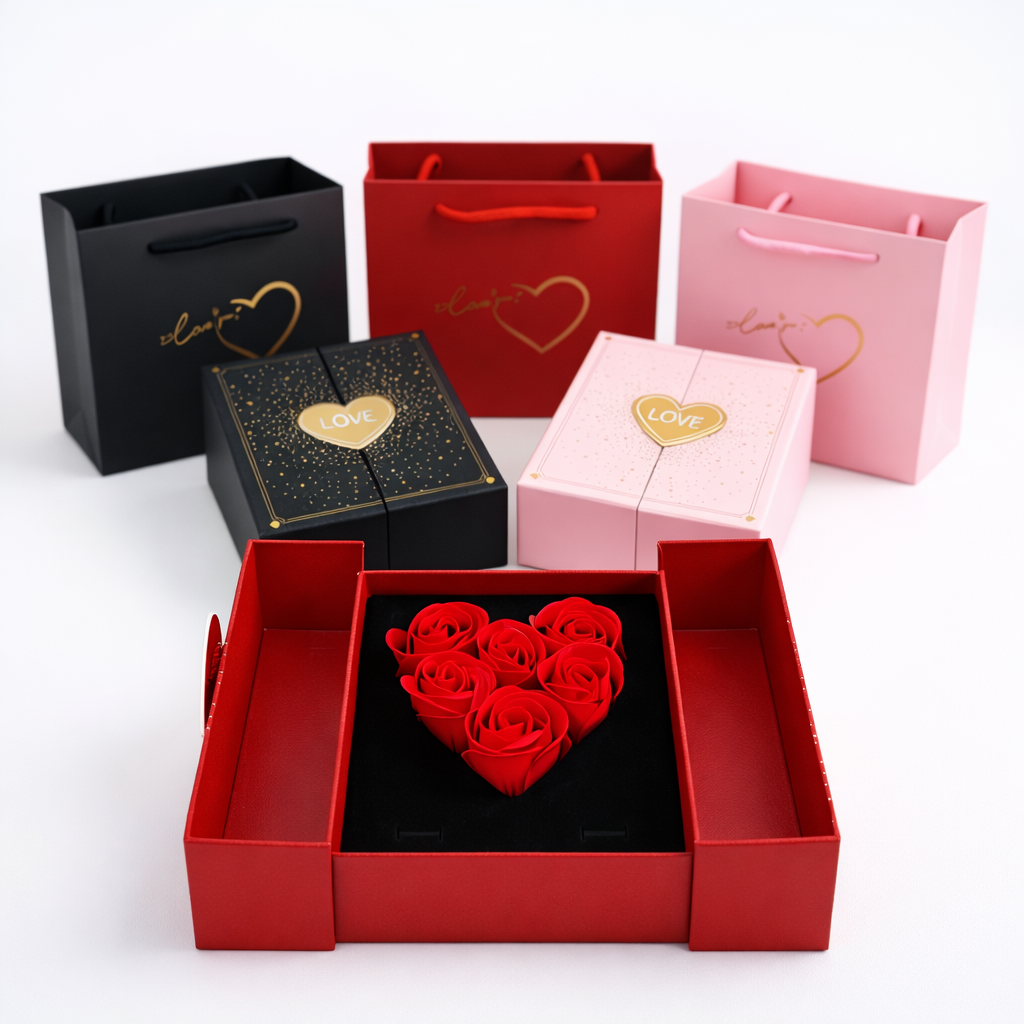 Set Collar Y Rosas De Corazón